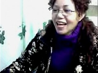 Koude Rijpe Chinese vrouw op webcam